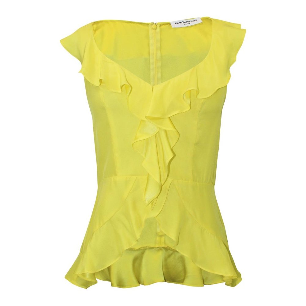 Amanda Uprichard NWT Silk Shayla Ruffle Tank XS
